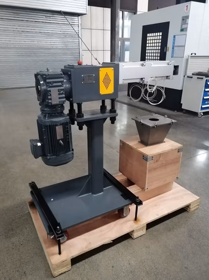 활석 분말용 대용량 이중 스크류 압출기 사이드 피더